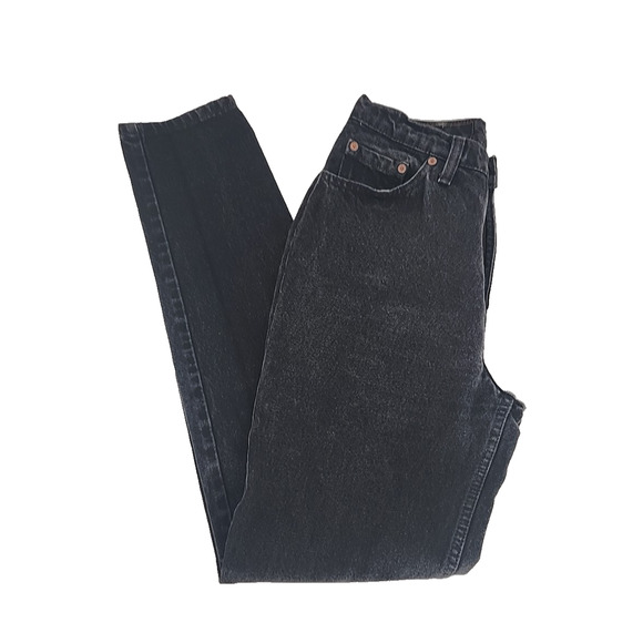 Levi's Vintage 512 Slim Fit Taper Leg Jeans USA Made Black Size 11 28x31 Women’s - Picture 7 of 11